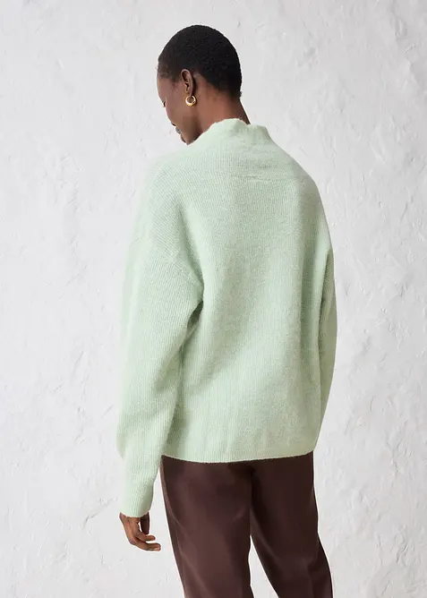 Svetr z hřejivé směsi s alpakou, bonprix