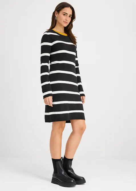 Přiléhavé pletené šaty, bonprix