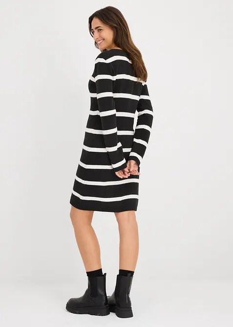 Přiléhavé pletené šaty, bonprix