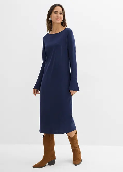 Úpletové šaty z čisté bavlny, bonprix