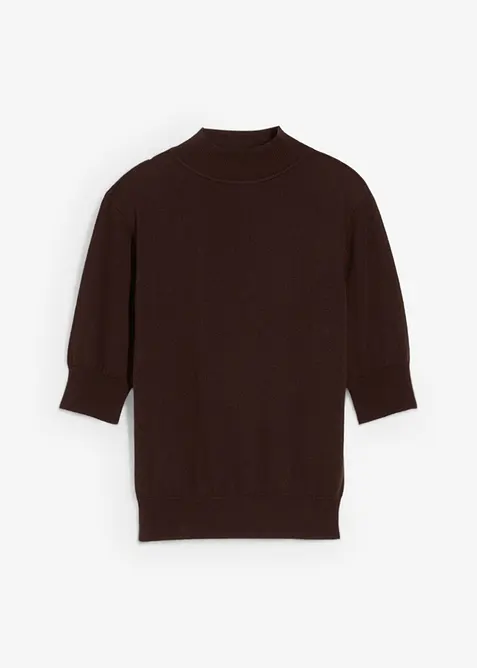 Svetr s rolákovým límcem z měkké vlněné směsi, bonprix