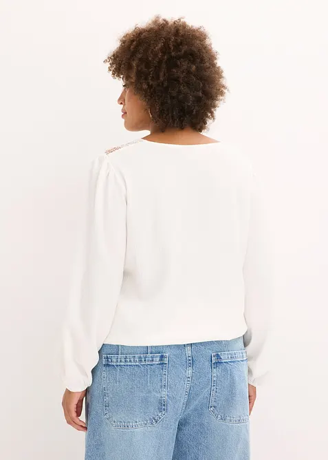 Tričko s dlouh&yacute;m ruk&aacute;vem, bonprix