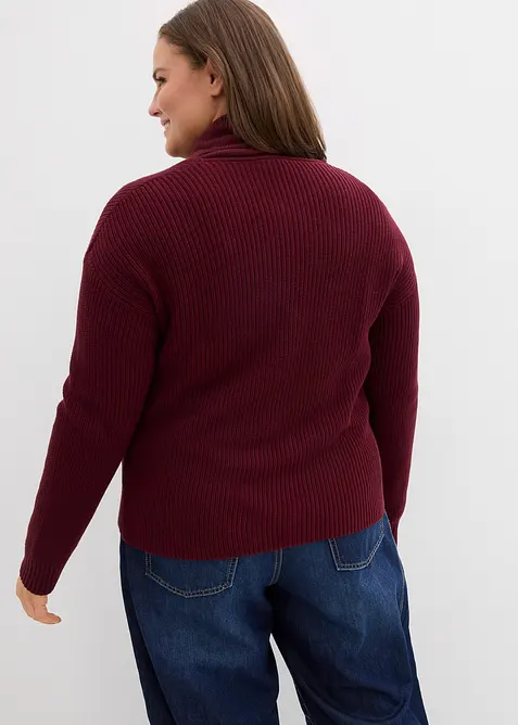 Pletený kabátek s ozdobnými mašlemi, bonprix