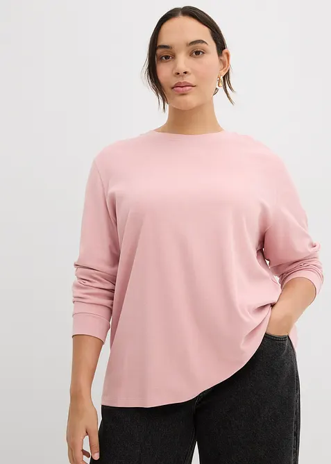 Tričko s dlouhým rukávem, z čisté organické bavlny, bonprix