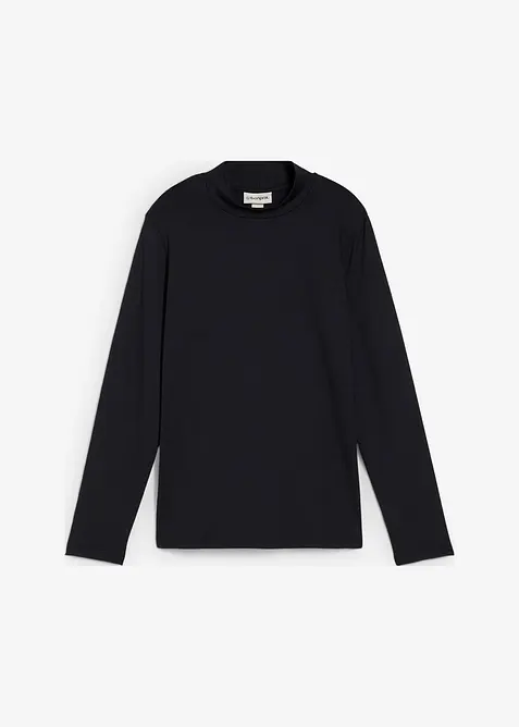 Tričko s dlouhým rukávem a stojáčkem, s recyklovaným polyamidem, bonprix