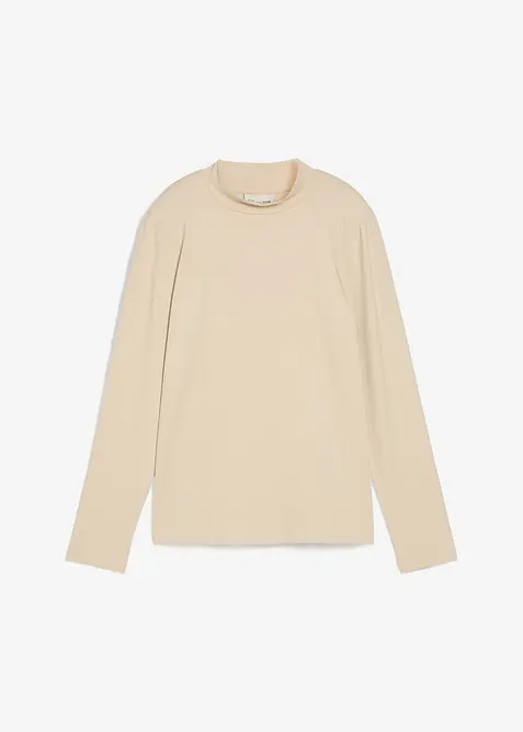 Tričko s dlouhým rukávem a stojáčkem, s recyklovaným polyamidem, bonprix
