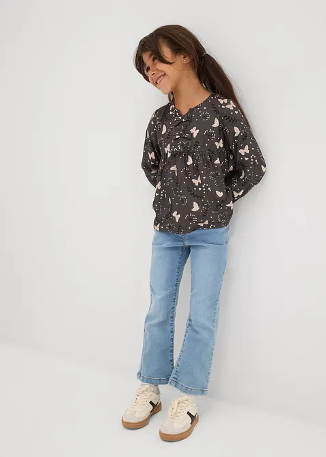 Halenka bez zapínání, ze splývavé viskózy, bonprix