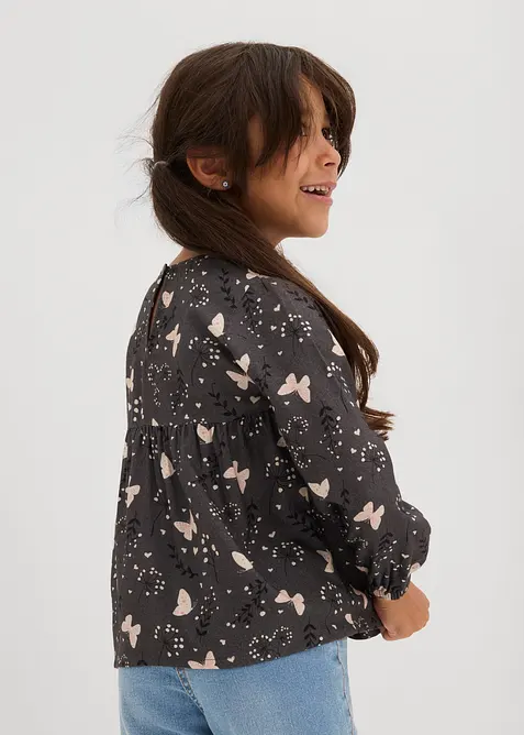 Halenka bez zapínání, ze splývavé viskózy, bonprix