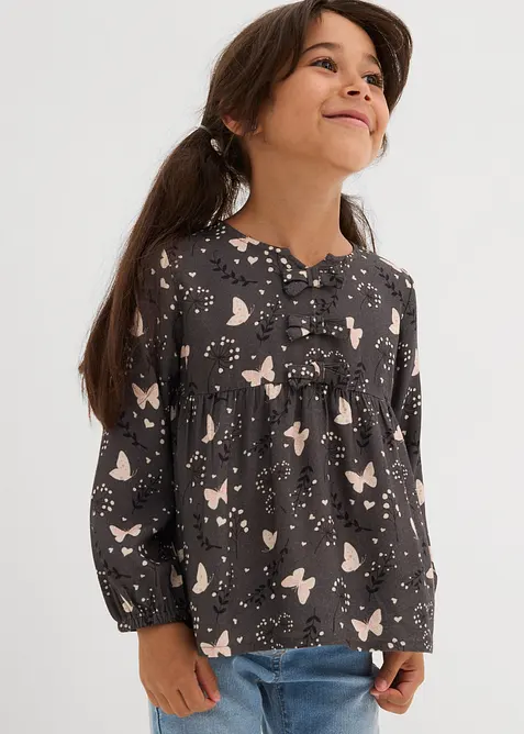 Halenka bez zapínání, ze splývavé viskózy, bonprix