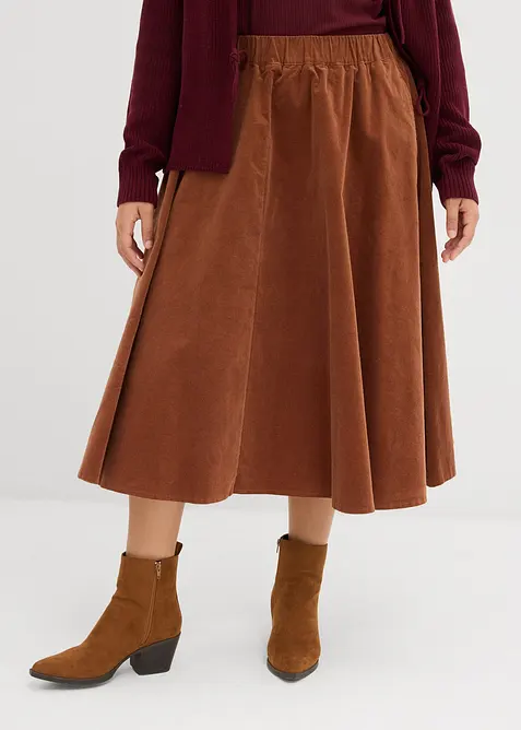 Man&scaron;estrov&aacute; sukně ze směsi s bavlnou, bonprix