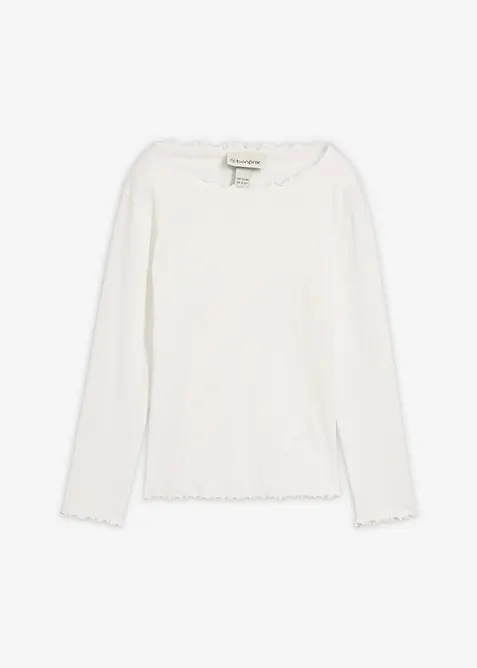 Triko s dlouhým rukávem, z čisté organické bavlny, bonprix