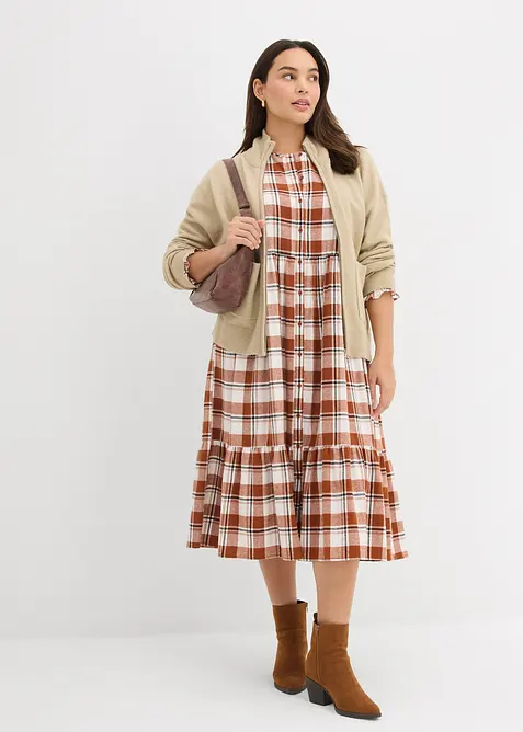 Flanelov&eacute; midi &scaron;aty, bonprix