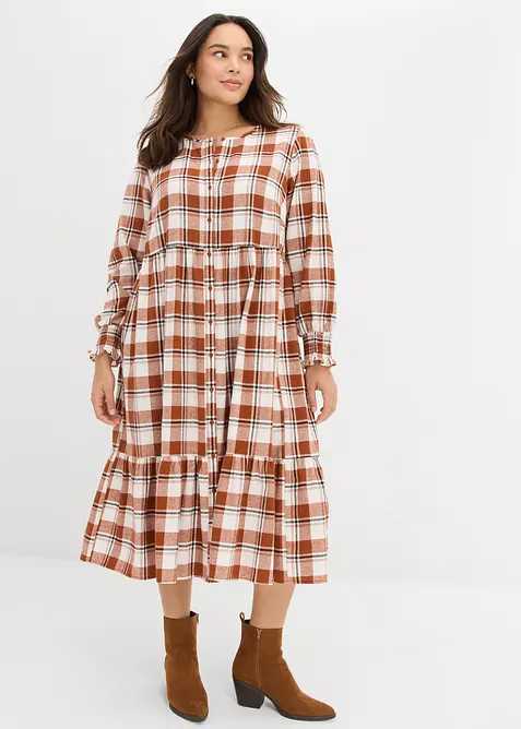 Flanelov&eacute; midi &scaron;aty, bonprix