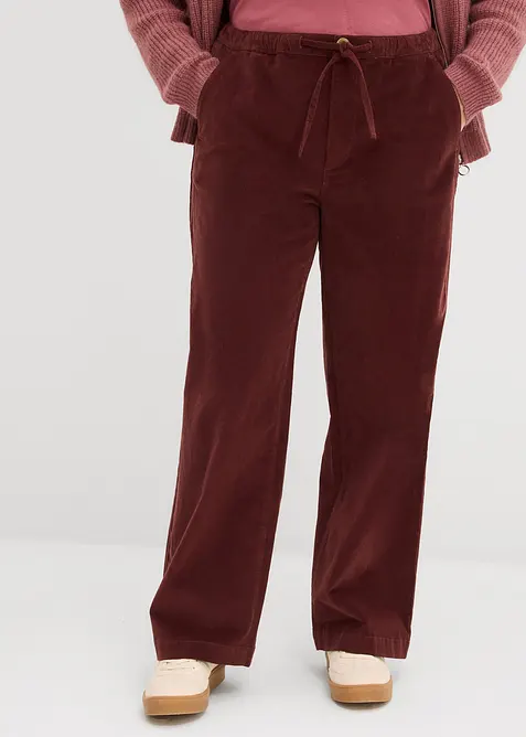 Manšestrové kalhoty ze směsi s bavlnou, bonprix