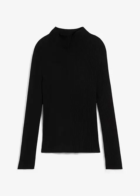 Žebrované triko z viskózové směsi, bonprix