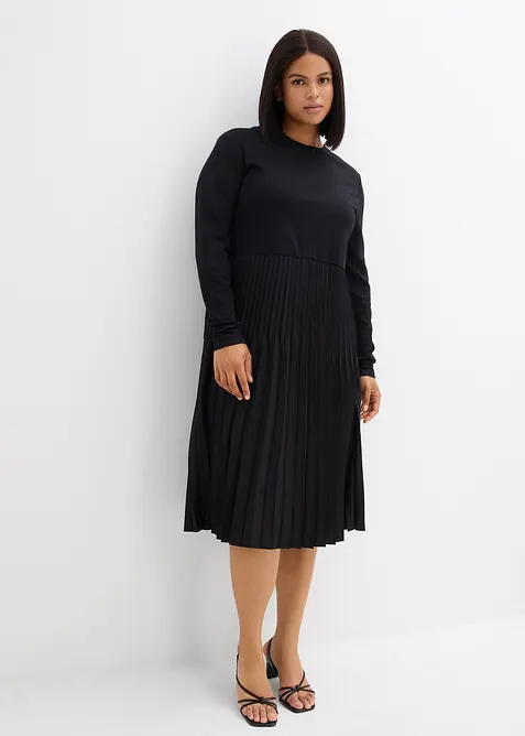 Midi šaty z viskózové směsi, bonprix