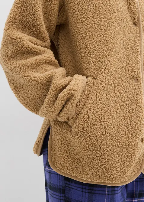 Bunda z&nbsp;medv&iacute;dkov&eacute;ho fl&iacute;su, bonprix