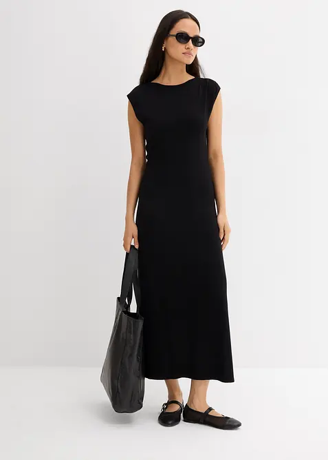 Šaty z jemného úpletu ze směsi s viskózou, bonprix