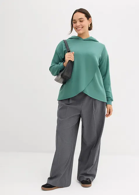 Mikina s&nbsp;kapuc&iacute; z&nbsp;měkk&eacute; visk&oacute;zov&eacute; směsi, bonprix