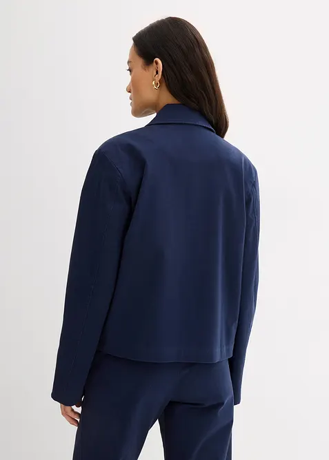 Krátká bunda na podzim/jaro, z elastické směsi s organickou bavlnou, bonprix