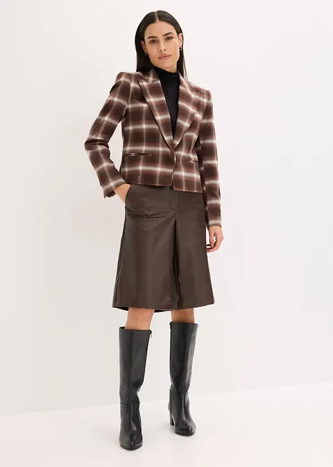 Bermudy z umělé kůže, bonprix