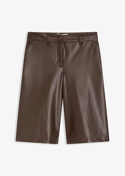 Bermudy z umělé kůže, bonprix