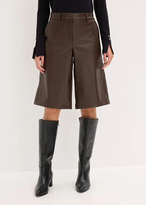 Bermudy z umělé kůže, bonprix