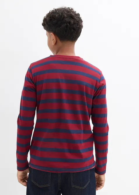 Henley triko z čist&eacute; organick&eacute; bavlny (2 ks v balen&iacute;), bonprix