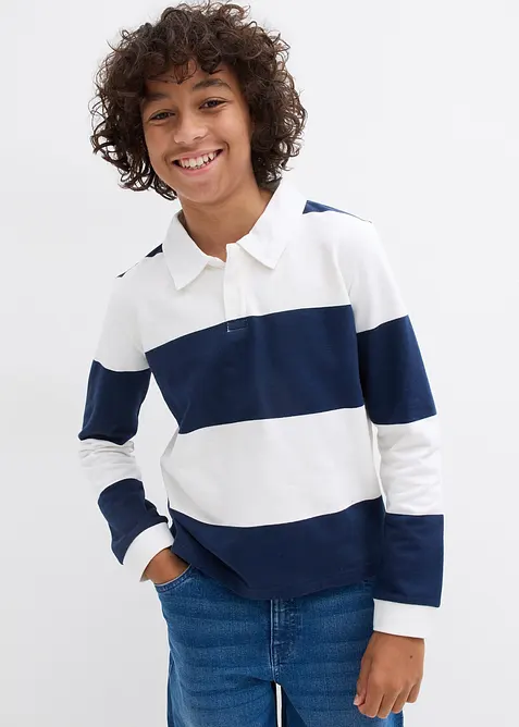 Polo mikina z čisté organické bavlny, bonprix