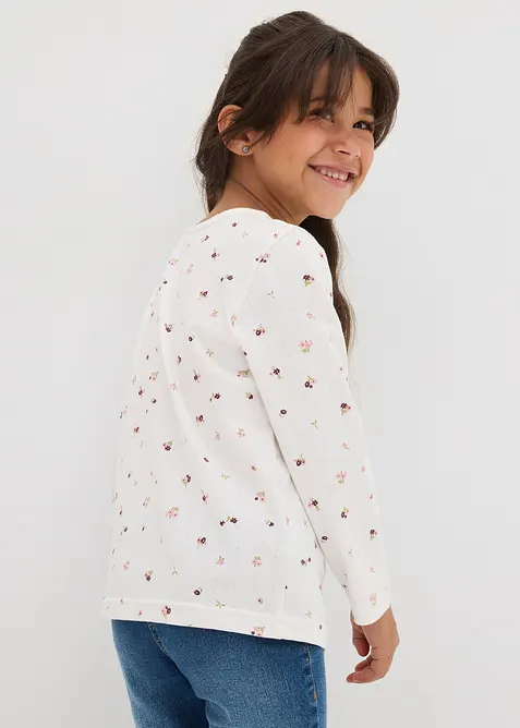 Triko s dlouhým rukávem, z čisté organické bavlny, bonprix