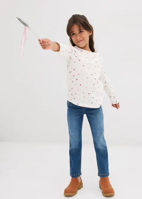 Triko s dlouhým rukávem, z čisté organické bavlny, bonprix