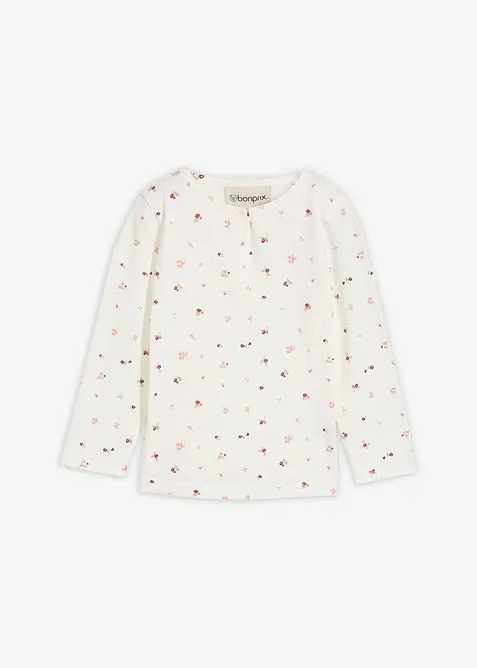 Triko s dlouhým rukávem, z čisté organické bavlny, bonprix