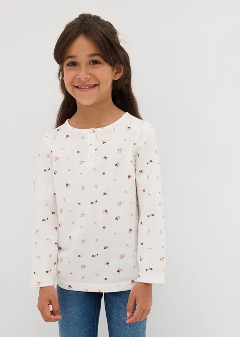 Triko s dlouhým rukávem, z čisté organické bavlny, bonprix