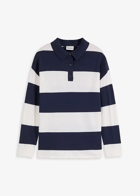Oversize svetr s polo límečkem, bonprix