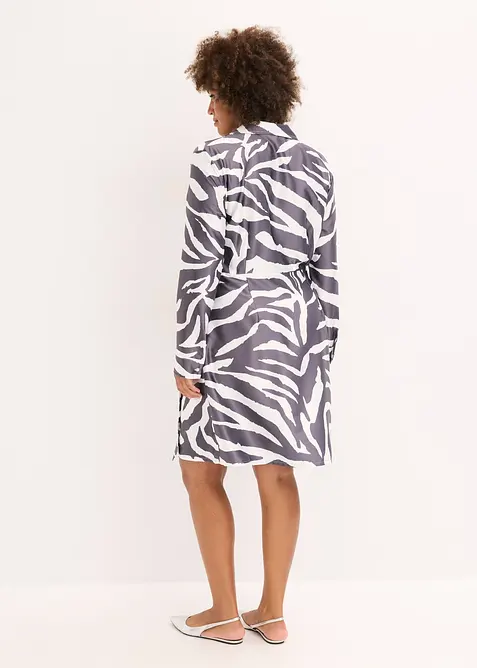 Zavinovací šaty ze splývavého saténu, bonprix