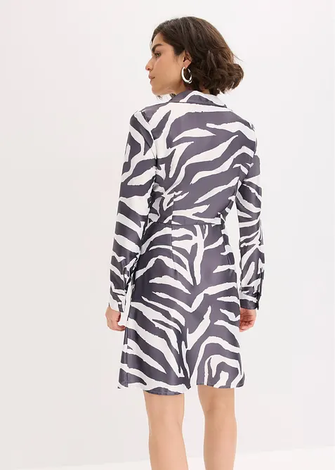 Zavinovací šaty ze splývavého saténu, bonprix