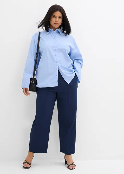 Košilová halenka z čisté bavlny, bonprix