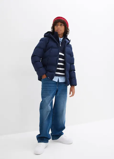 Prošívaná bunda s kapucí, bonprix