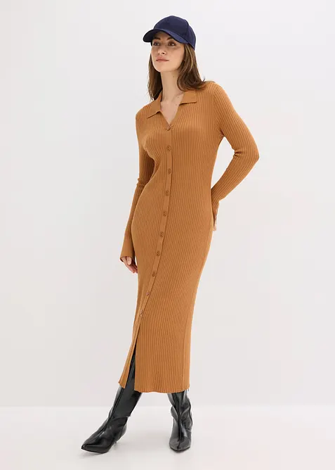 Pletené šaty z měkké viskózové směsi, bonprix