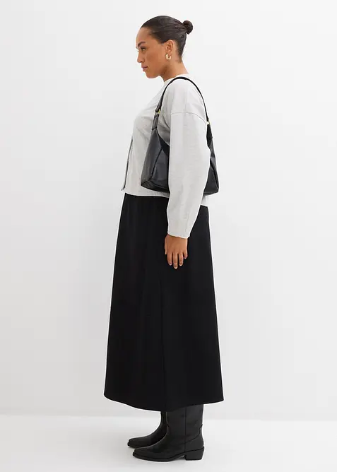 Midi sukně z pohodlného Punto di Roma, bonprix