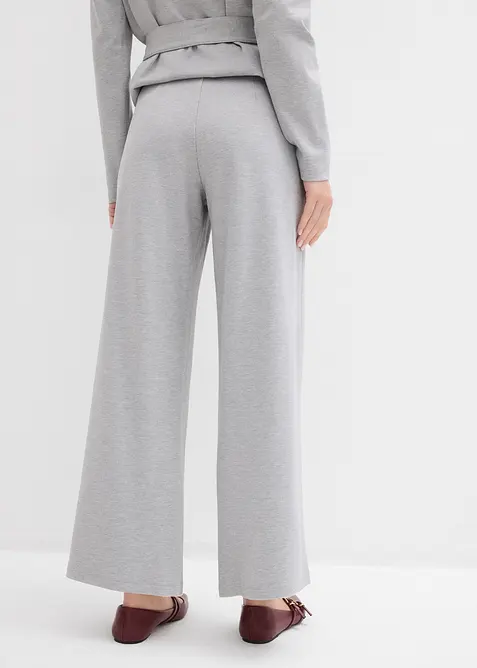 Volné kalhoty se širokými nohavicemi, ze směsi s viskózou, bonprix