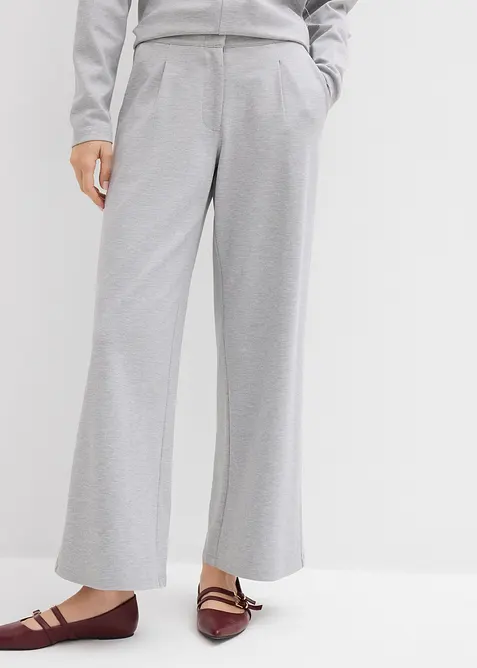 Volné kalhoty se širokými nohavicemi, ze směsi s viskózou, bonprix