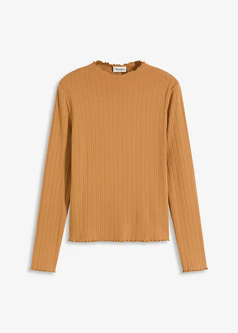 Přil&eacute;hav&eacute; žebrovan&eacute; triko, bonprix