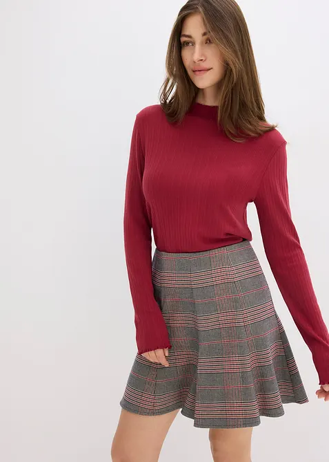 Přiléhavé žebrované triko, bonprix