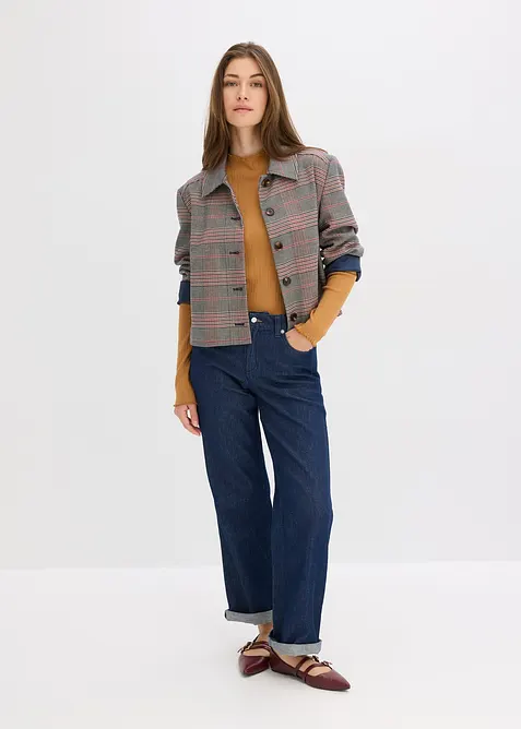 Přil&eacute;hav&eacute; žebrovan&eacute; triko, bonprix