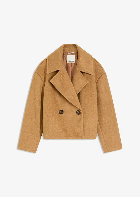 Bunda na přechodné období ve vlněném vzhledu, bonprix