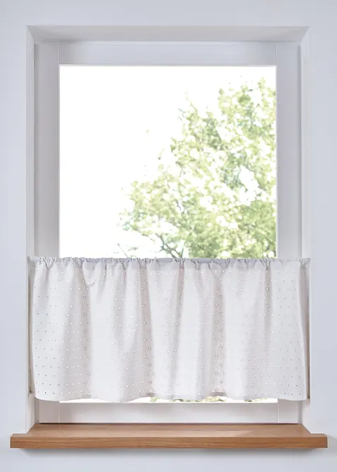 Vitrážková záclona z organické bavlny, bonprix