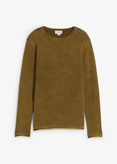 Svetr se sepraným vzhledem, Slim Fit, bonprix