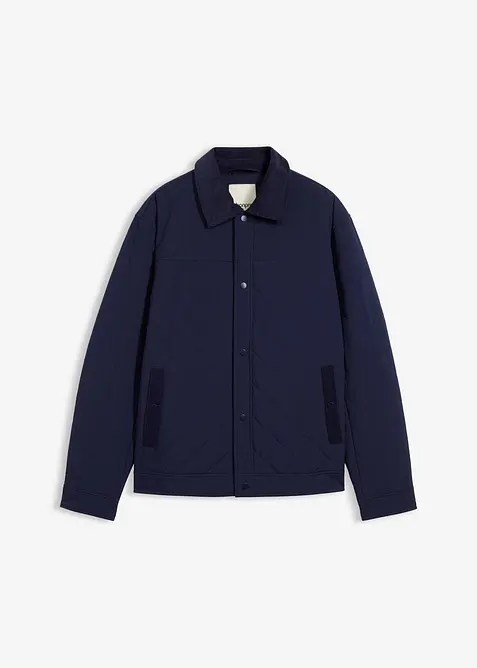 Prošívaná bunda s manšestrovým límcem, bonprix