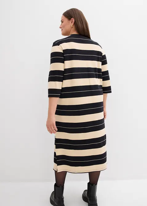 Úpletové šaty z čisté bavlny, bonprix